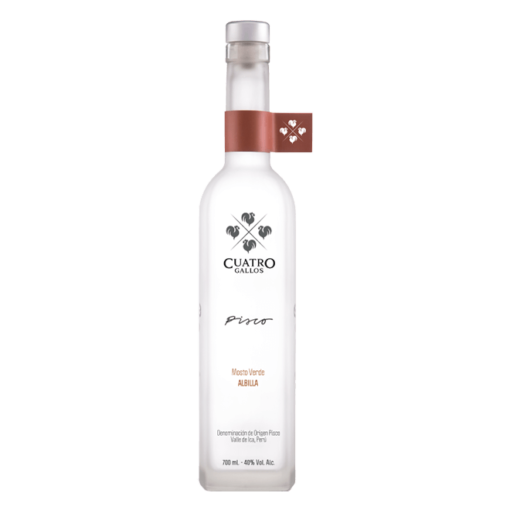 Pisco Cuatro Gallos Mosto Verde Albilla 700 ml